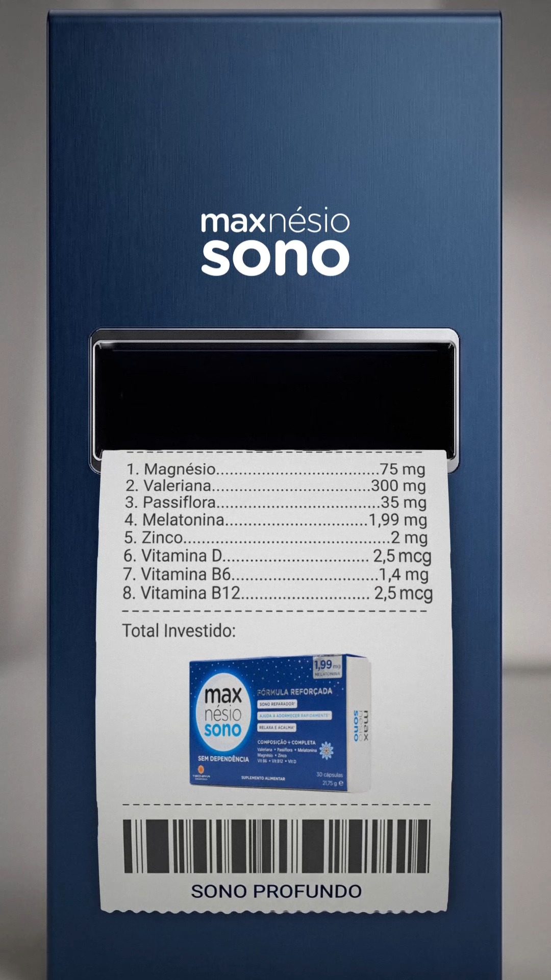 Anúncio de Maxnésio Sono