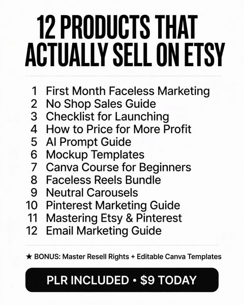 Launch Your Digital Product Shop in a Day — No Face Required