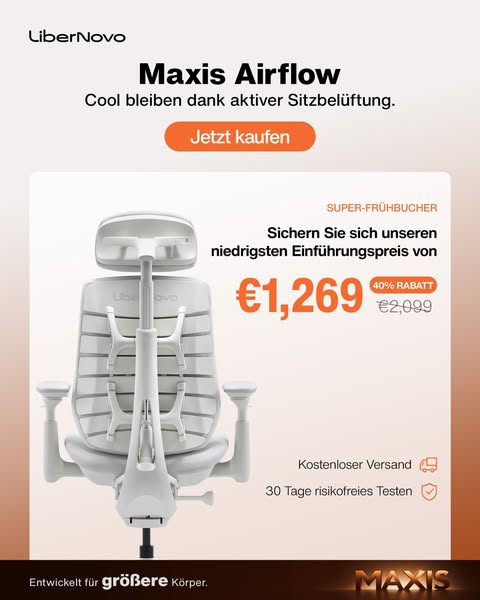 LiberNovo Maxis LaunchTiefstpreis sichern