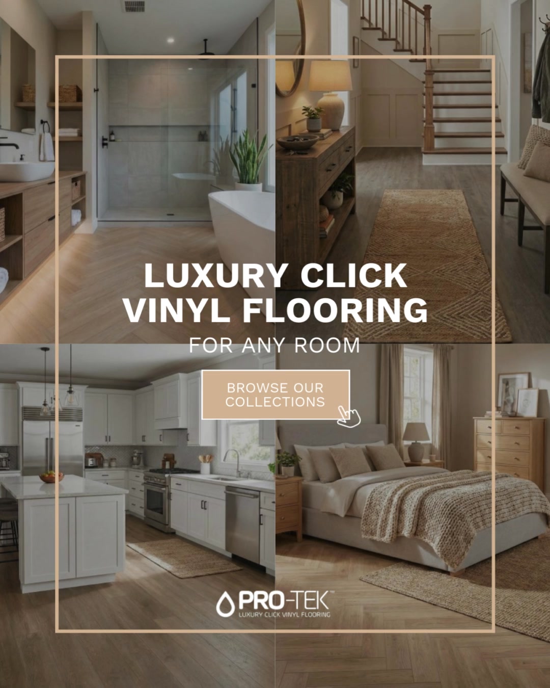 Anúncio de Pro-Tek Luxury Click Vinyl Flooring