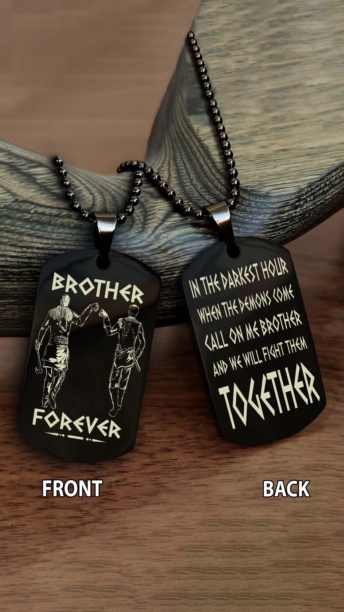 Viking dog tag for Brother