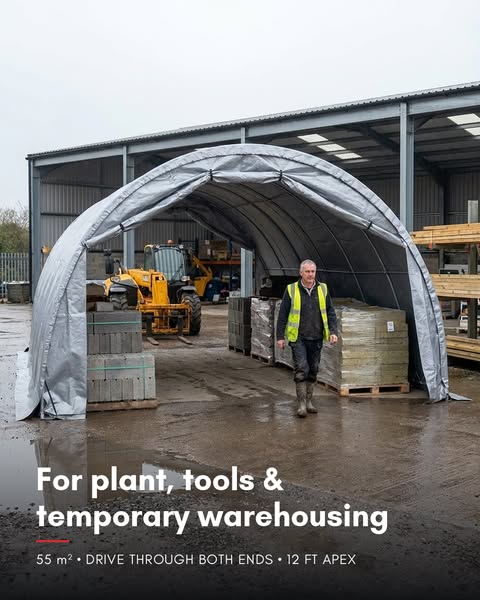 Drive-Through Storage Tent, 55 m2