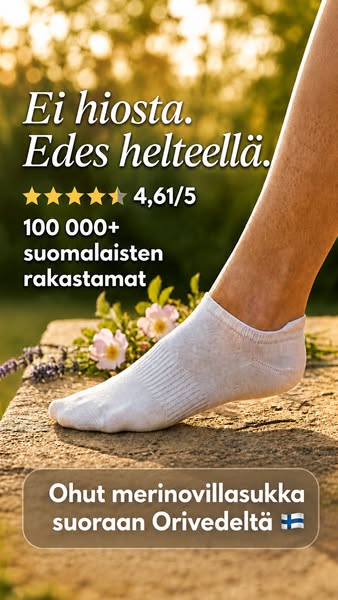 Kotimaiset merinosukat alle 5€