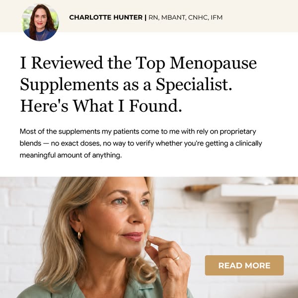 Top 5 Menopause Supplements I Actually Recommend