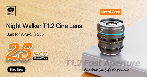 Night Walker Cine Lens – Metal Grey