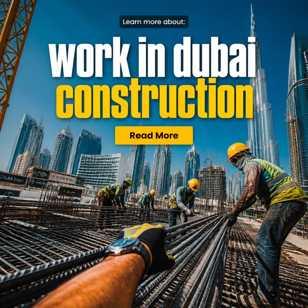 Guide to construction work in Dubai, featuring roles, training paths, and key site standards.