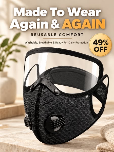 Reusable Carbon Filter Dust Mask – Built for Active Lifestyles