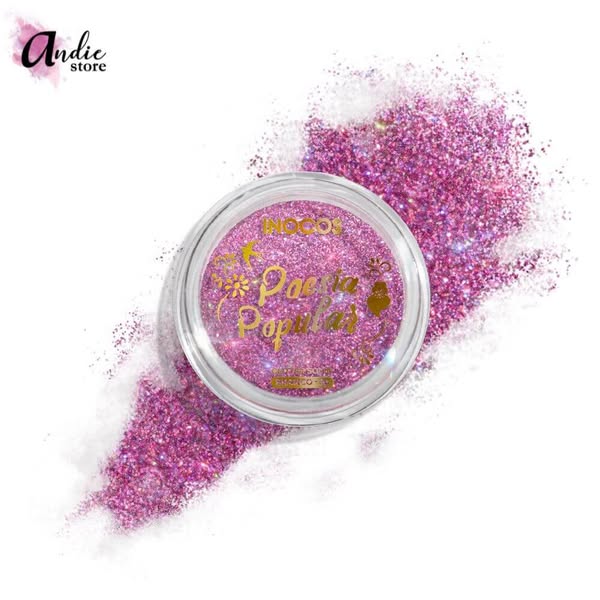Glitter solto 2 em 1 Poesia Popular Rosa Holográfico