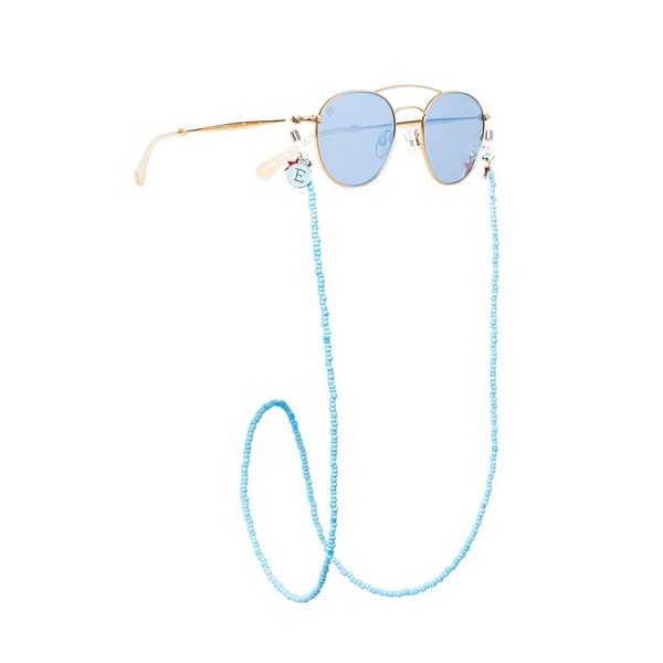 CUSTOMIZED GLASSES LANYARD IN TURQUOISE