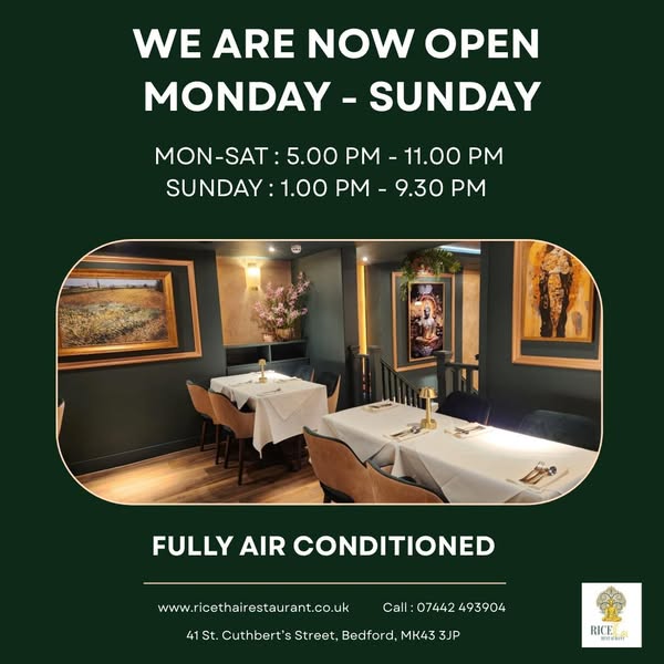 OPEN 7 DAYS A WEEK