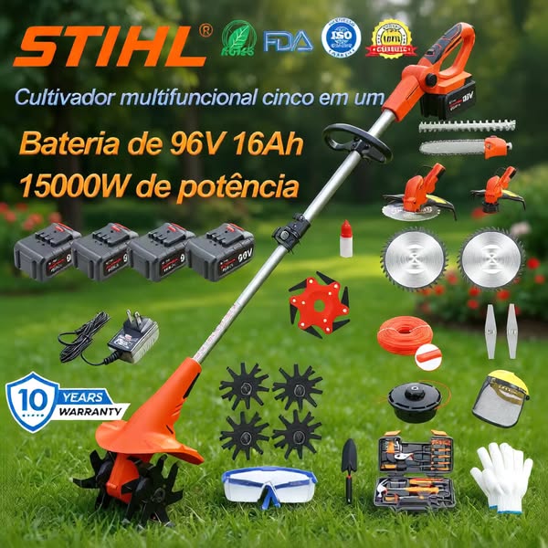 【STIHL】Cultivador Multifuncional 5 em 1: Desperte a sua paixão pela jardinagem!