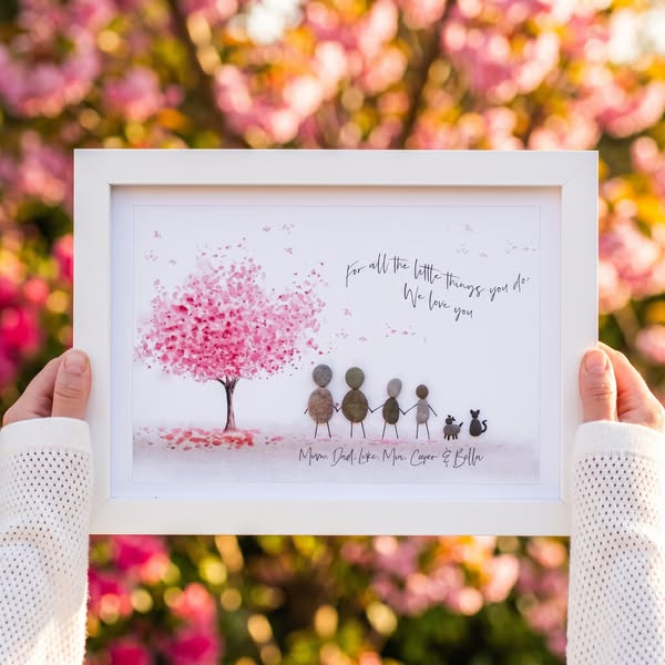 Personalised Mum Pebble Picture