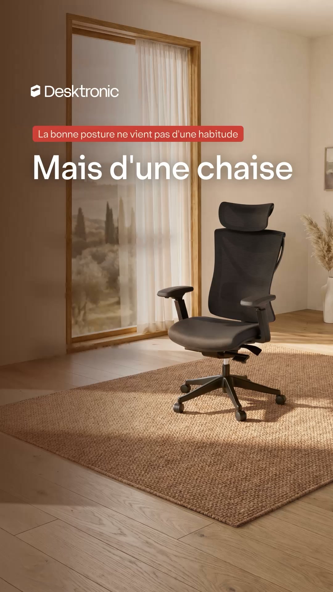 Mieux assis, plus concentré.