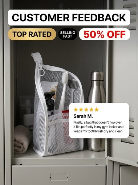 Freestanding Waterproof Travel Toiletry Bag