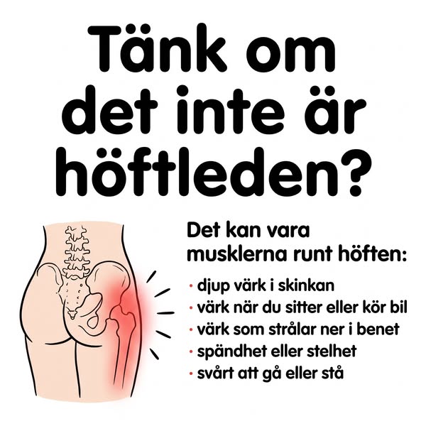 Värk efter att ha suttit