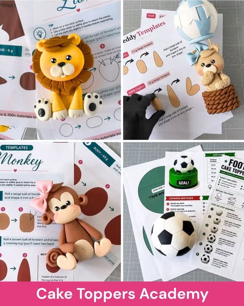 100+ Cake Topper Tutorials with Templates