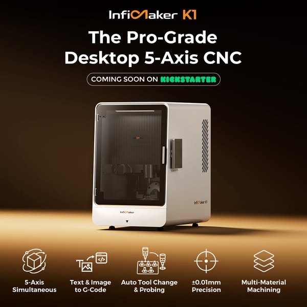 A desktop 5-axis CNC that keeps up with your ideas