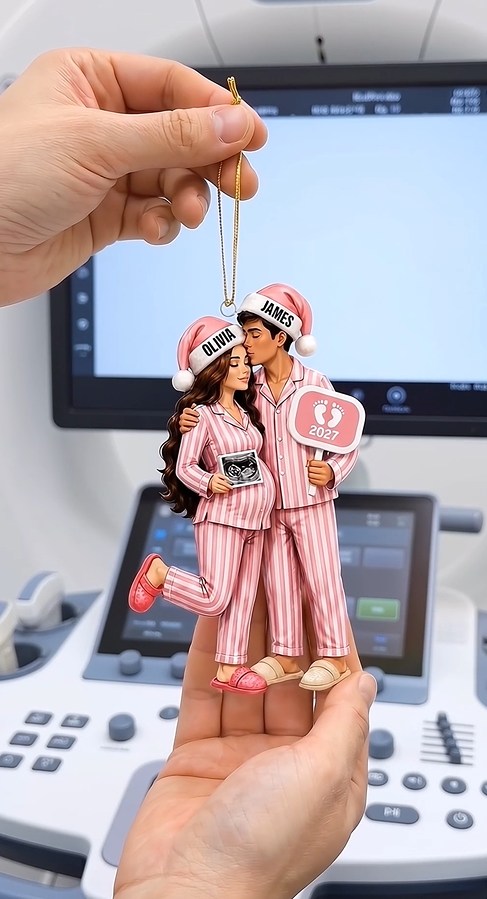 Personalised Bump's First Christmas Ornament