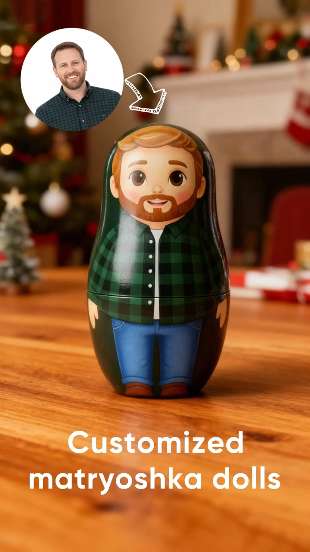 Custom Photo Nesting Doll| $15.95 Only
