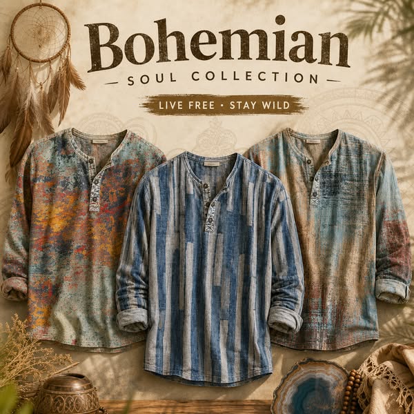 Up to 30% OFF | Vintage Art Henley Shirts — Wear Your Unique Style