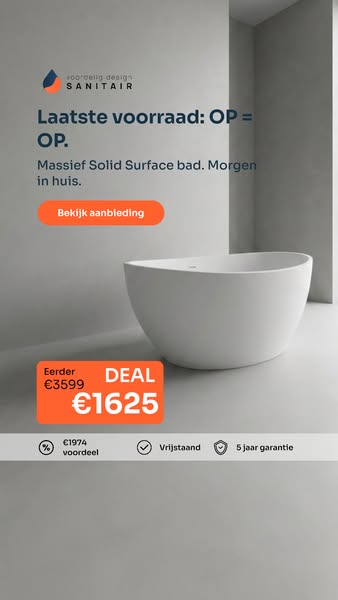 Davina vrijstaand bad: OP = OP