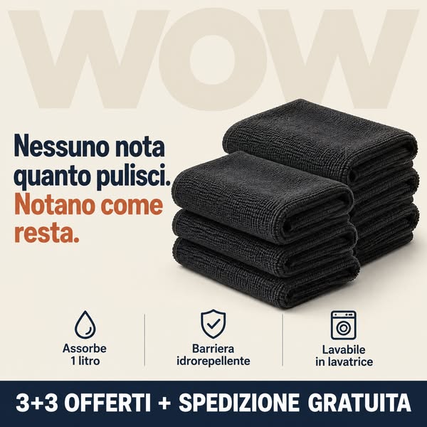 2 PANNI ACQUISTATI + 2 IN OMAGGIO