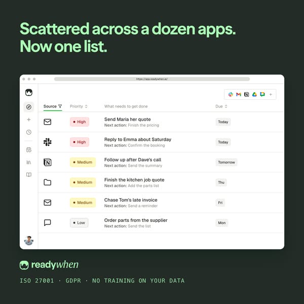 Not a to-do list. A done list.