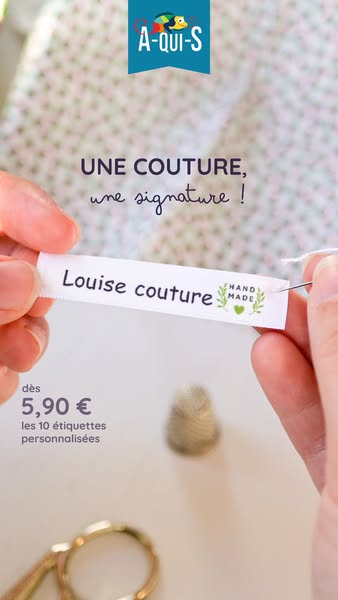 Étiquettes à coudre