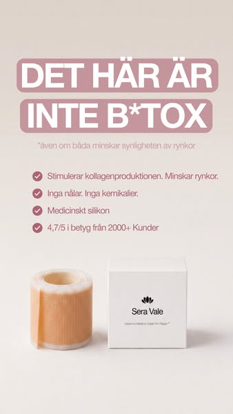 Du behöver inte botox för att minska rynkor.