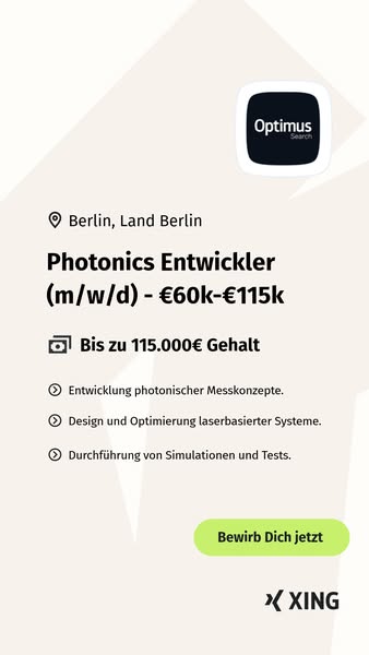 Nur wenige Klicks zum neuen Job