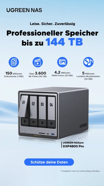 UGREEN NAS: Genug Speicher für alles