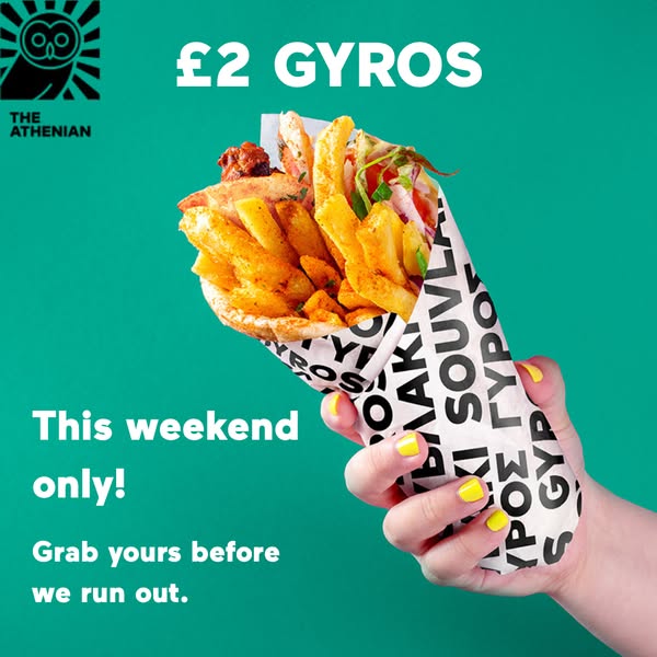 £2 Gyros This Weekend Only