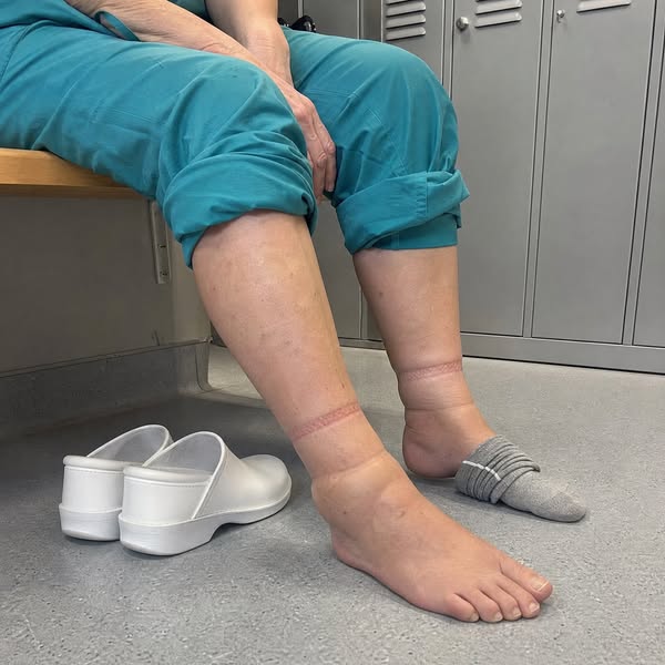 Nach jedem Nachtdienst waren meine Beine dick und mein Gesicht aufgedunsen