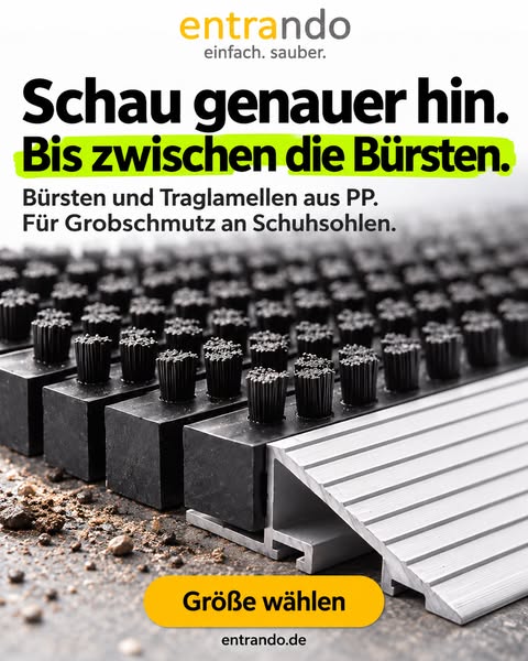 Abstreifen. Abbürsten. Weiter.