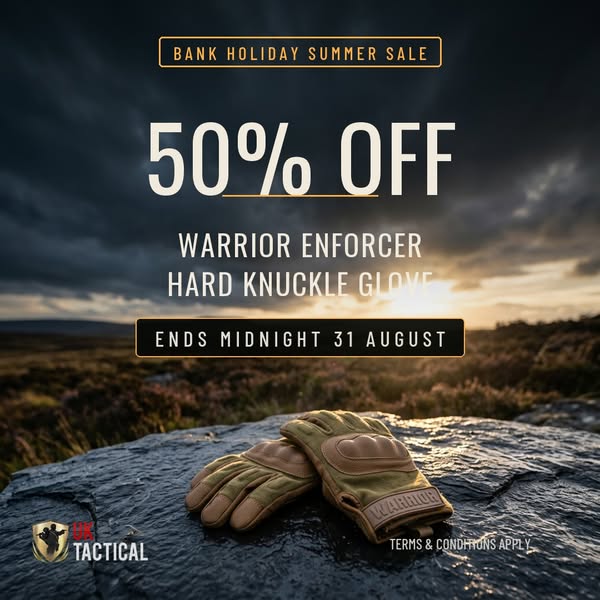 Warrior Enforcer Hard Knuckle Glove Coyote Tan