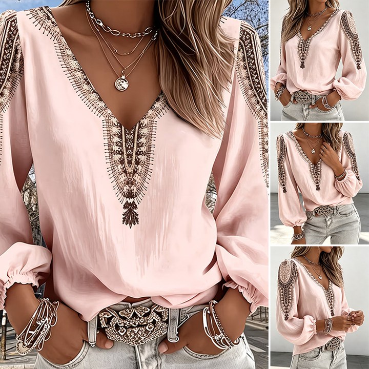 Puff Sleeve Bohemian Blouse