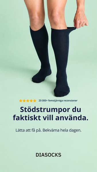 Stödstrumpor som är lätta att ta på