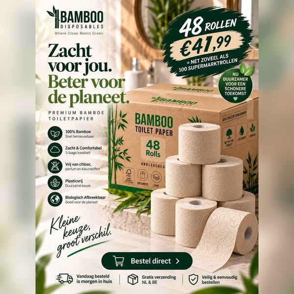 Vandaag besteld, morgen in huis