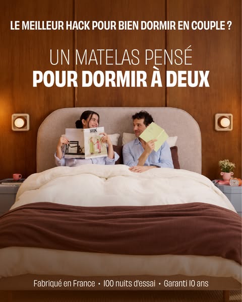 L'incroyable matelas pour les couples.