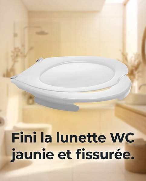 Lunette WC clipsable sans vis