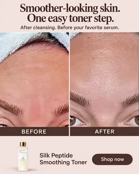 Smoother-looking skin. One easy toner step.