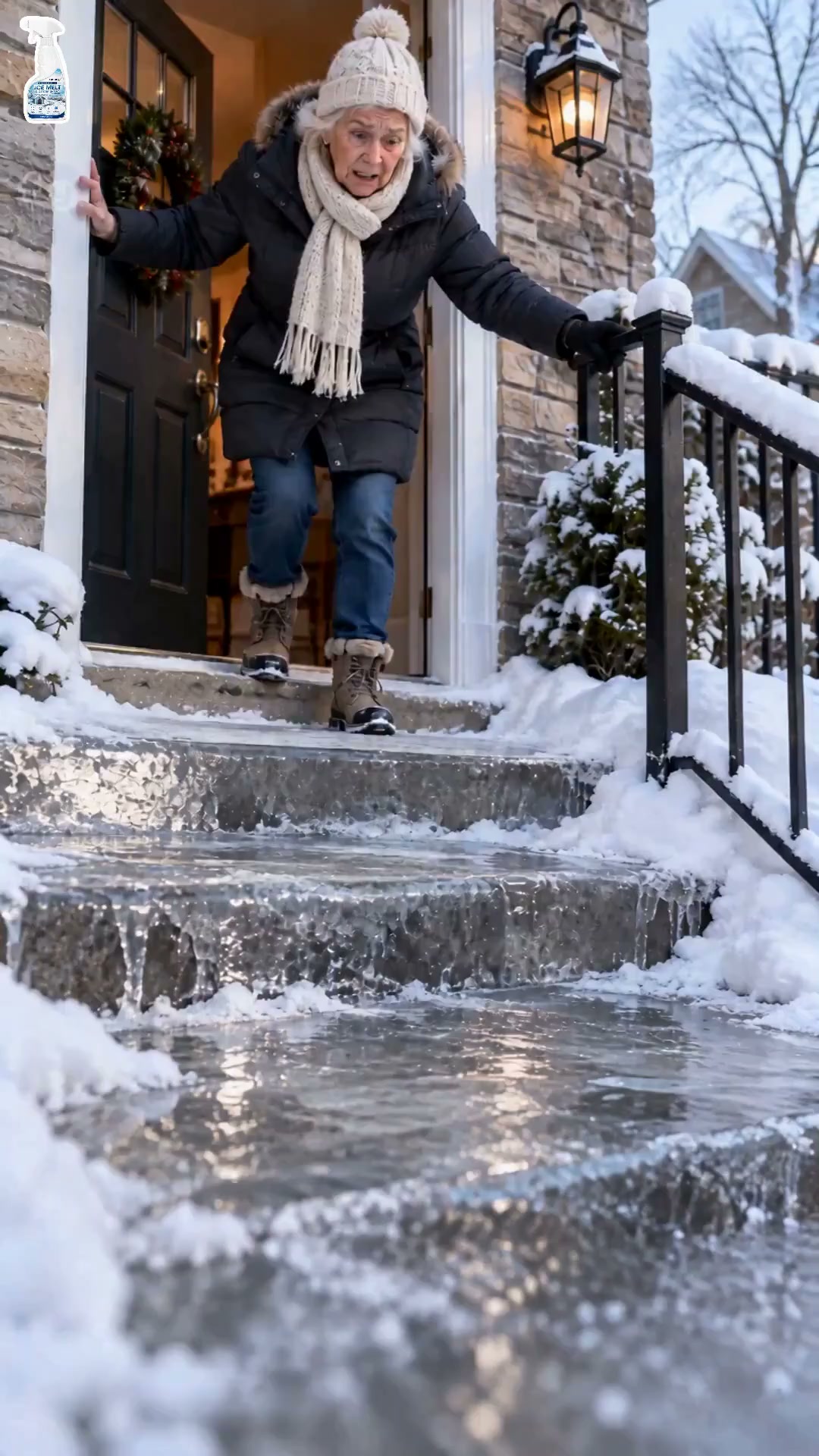 Spray de dégivrage et de fonte de neige pour extérieur