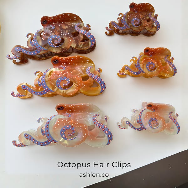 Octopus Hair Clips