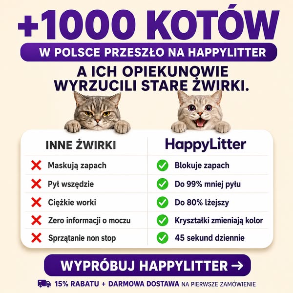 "Zero zapachu z kuwety"