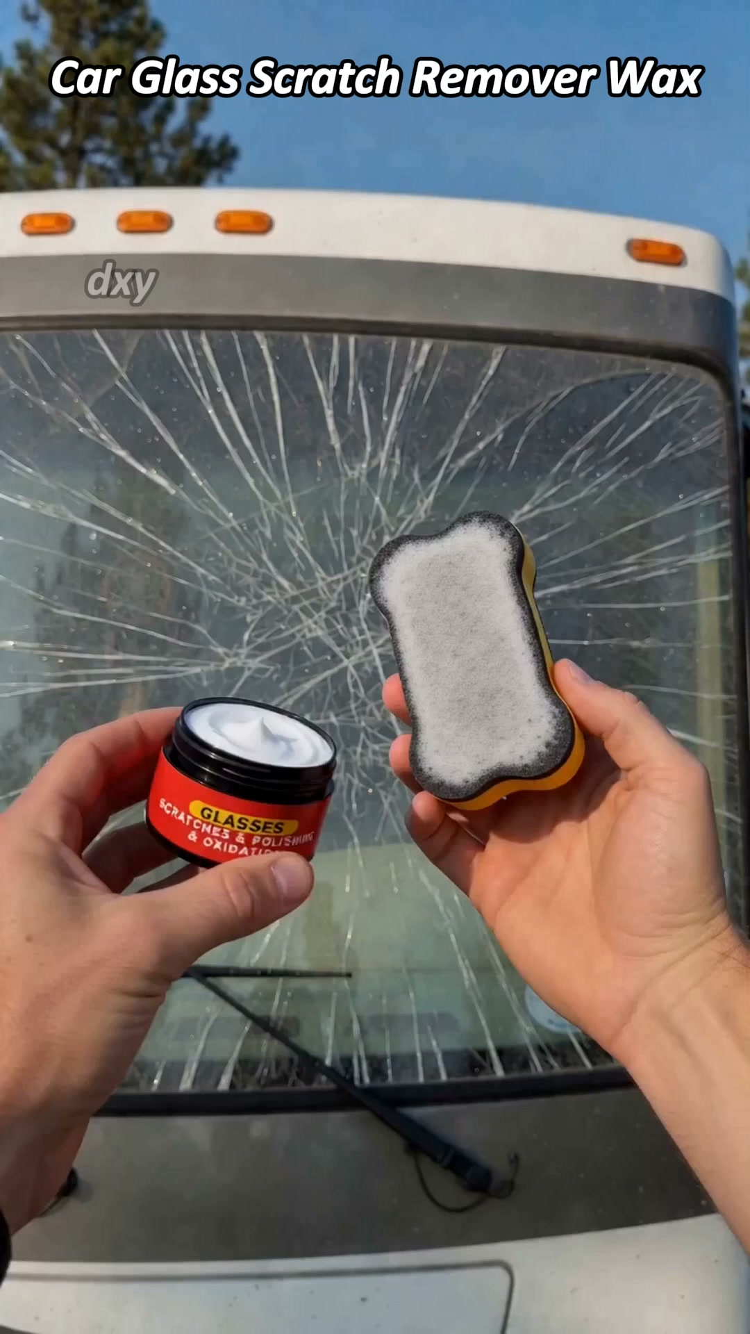 Professionelle Autoglas Polierpaste | Entfernt Kratzer & Blendreflexionen