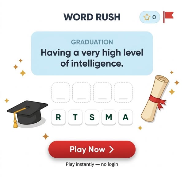 Valedictorian Vocabulary Wordle