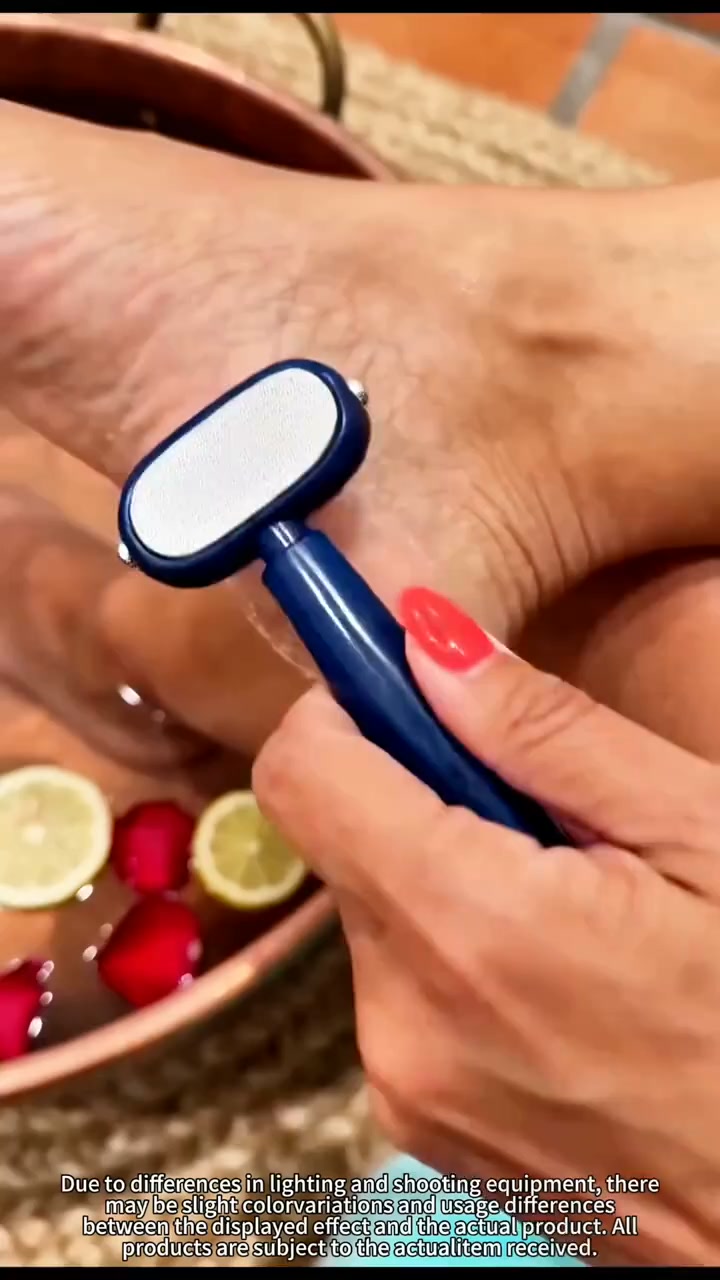 Dual‑Sided Foot Callus Remover, Stainless Steel Blade Foot Scraper