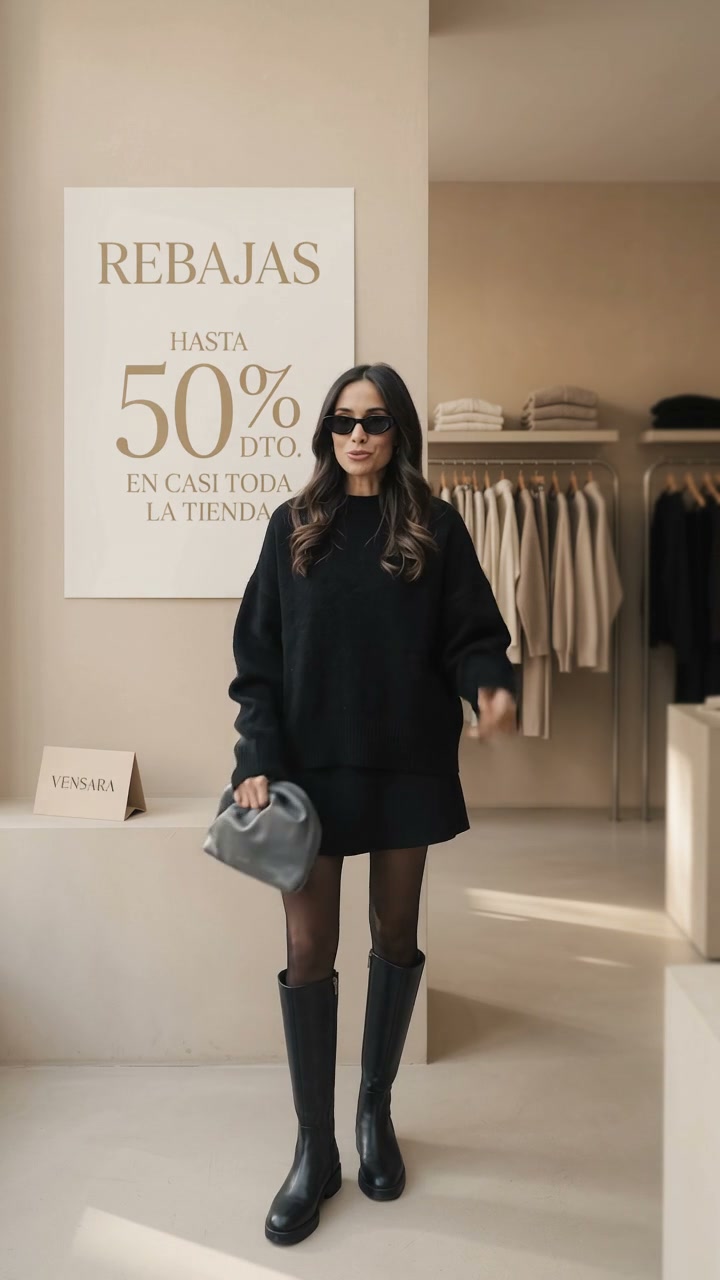 Elegancia de otoño: Conjunto Jersey + Falda
