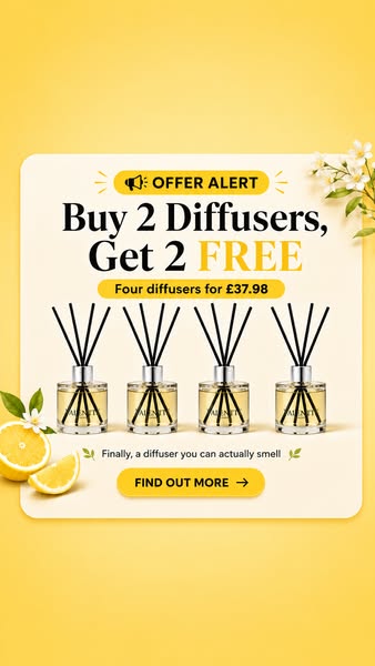 Your diffuser deal is still on.