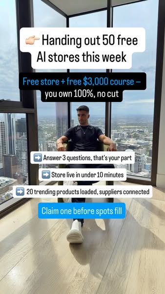 Free AI-Built Store in 10 Minutes